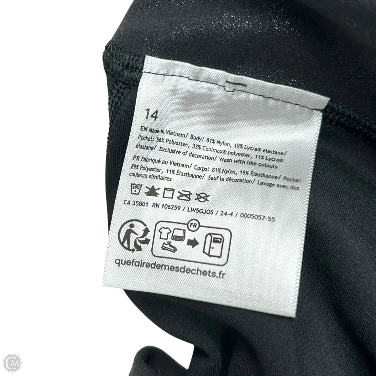 Athletic Leggings By Lululemon In Black, Size: L