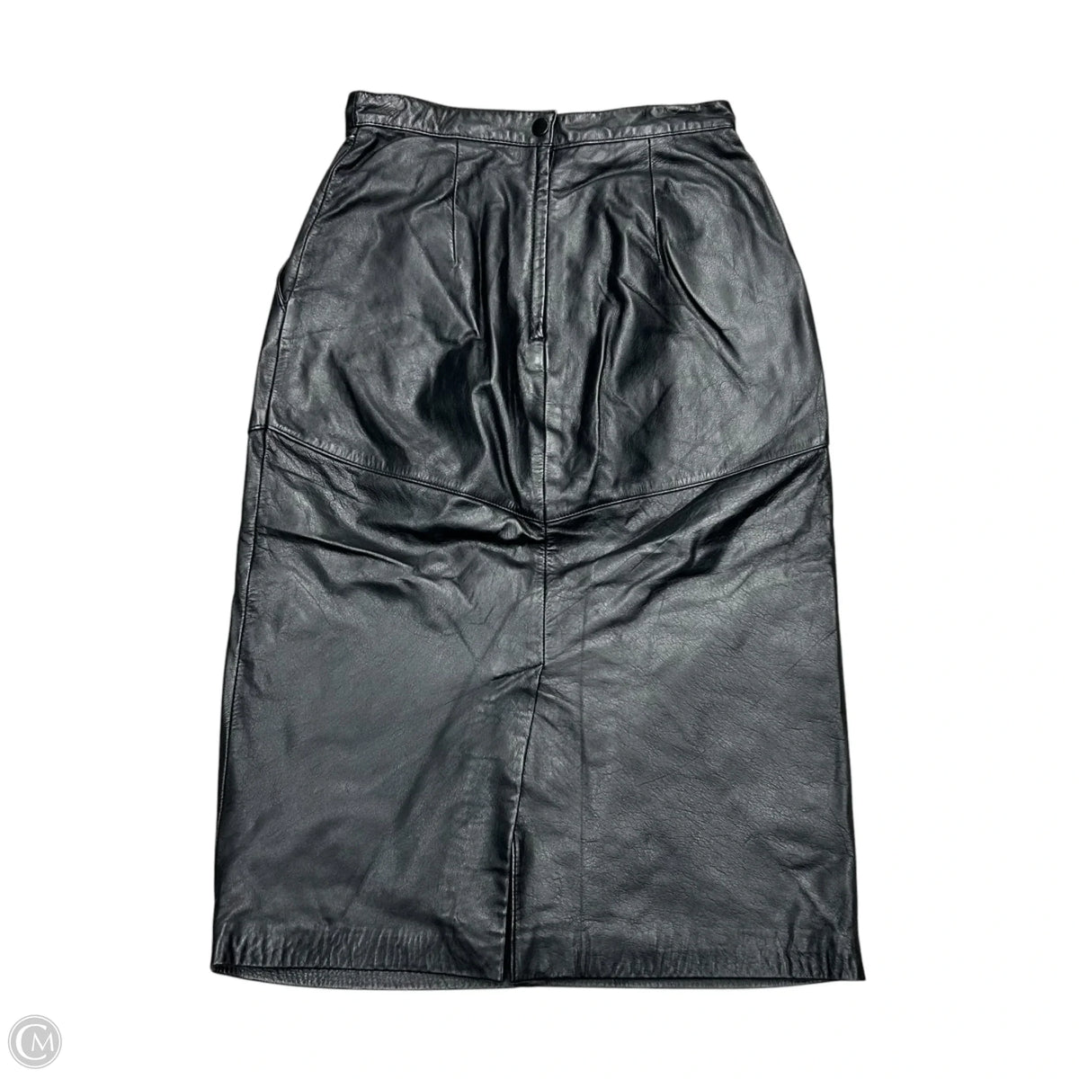 Skirt Leather By Evan Davies In Black, Size: 8