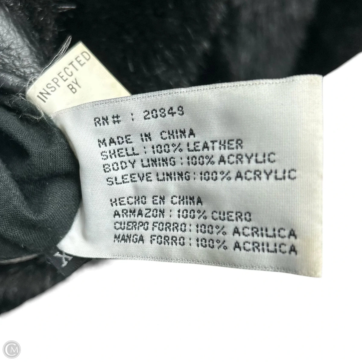 Coat Leather In Black, Size: Xl