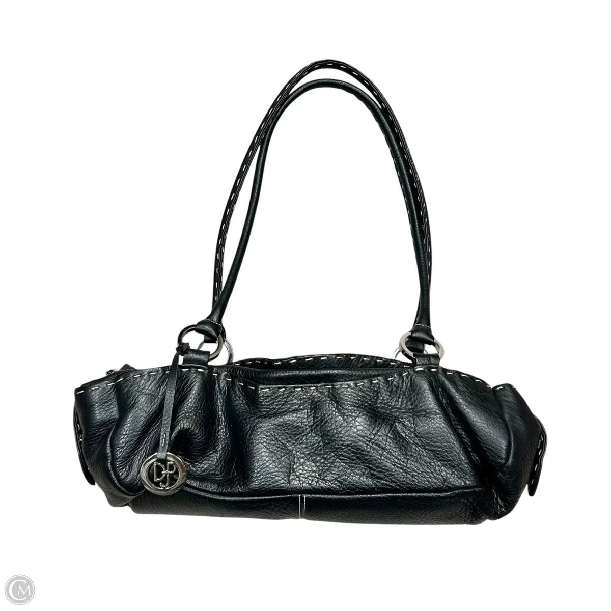Handbag Leather By Donald Pliner, Size: Medium