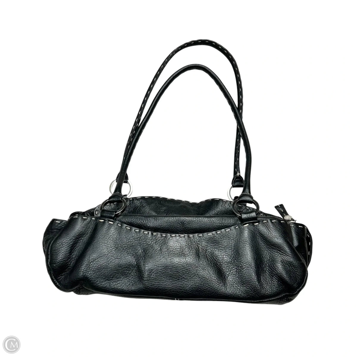 Handbag Leather By Donald Pliner, Size: Medium