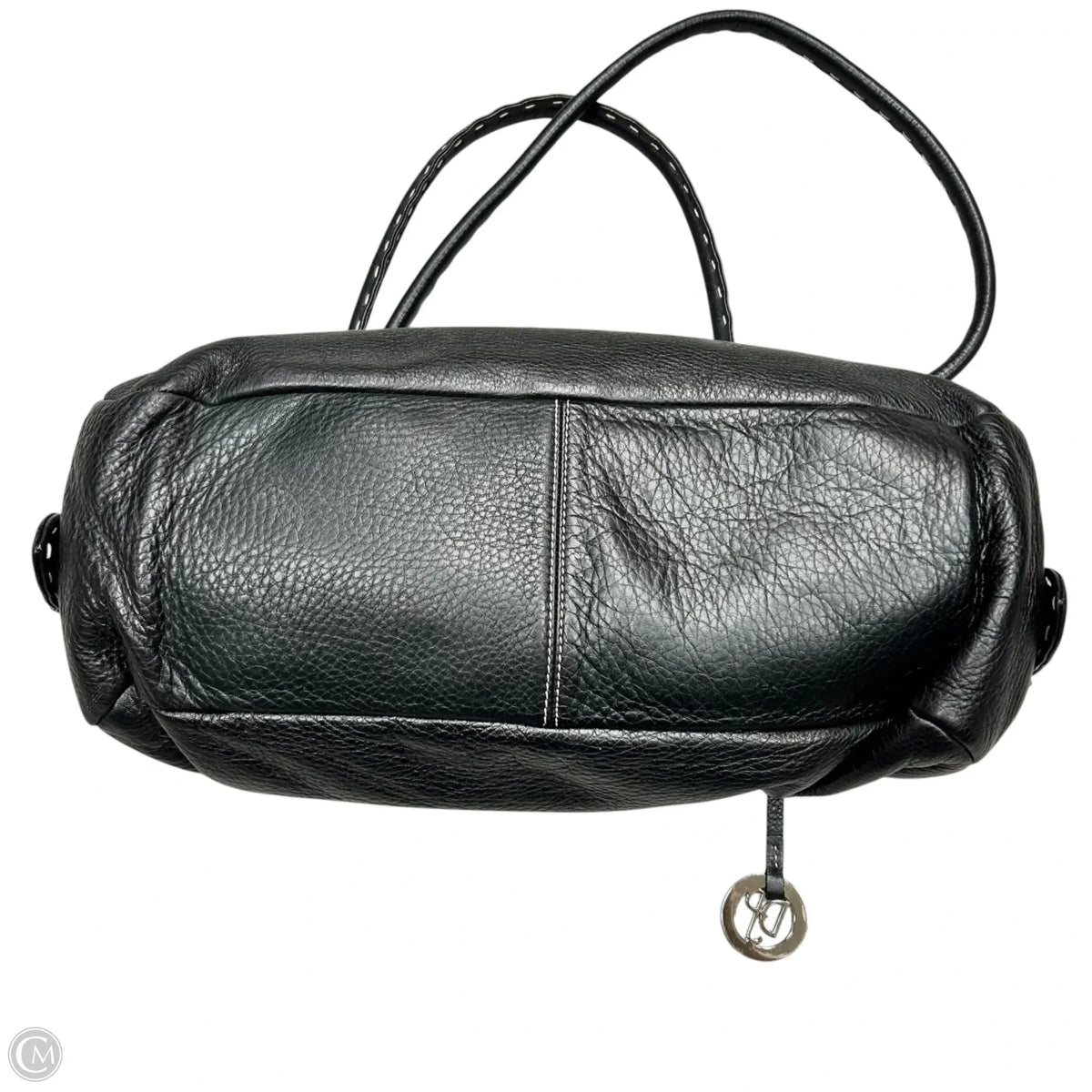 Handbag Leather By Donald Pliner, Size: Medium