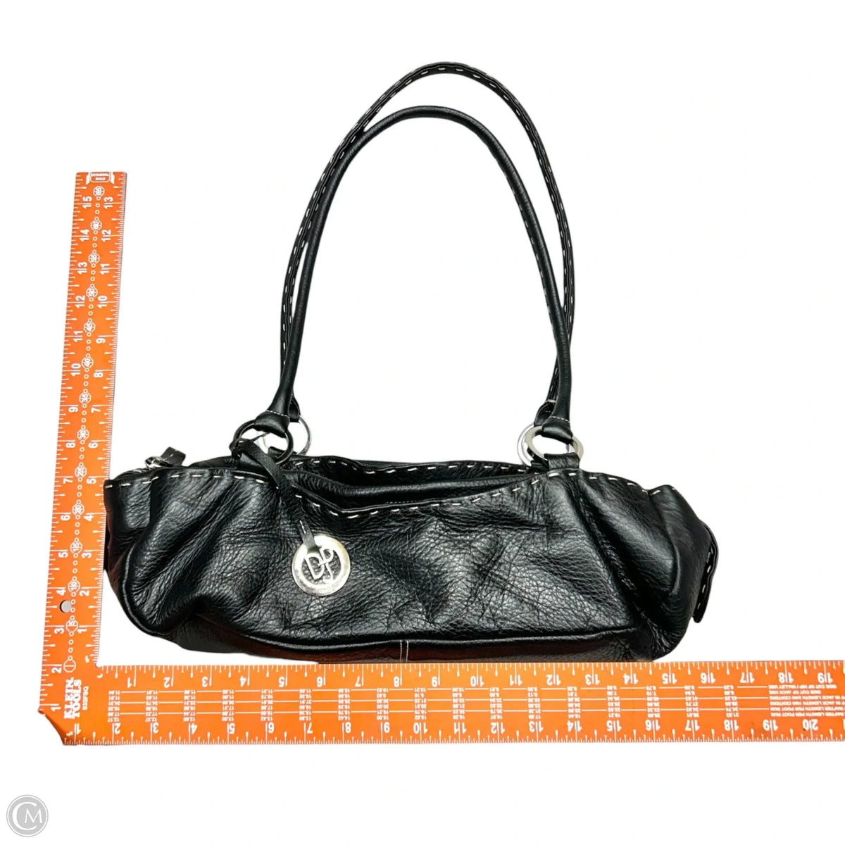 Handbag Leather By Donald Pliner, Size: Medium