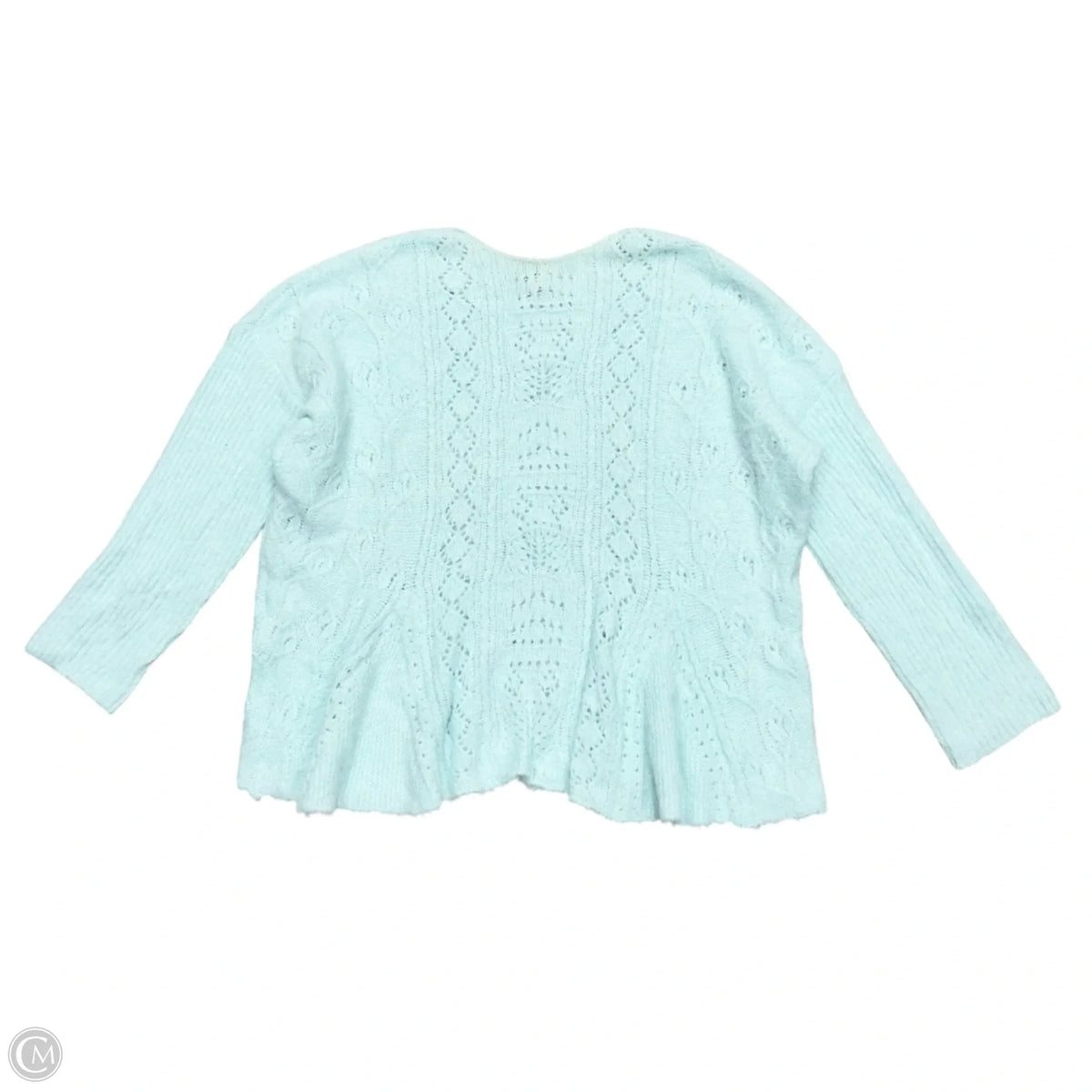Sweater By Anthropologie In Aqua, Size: 3x