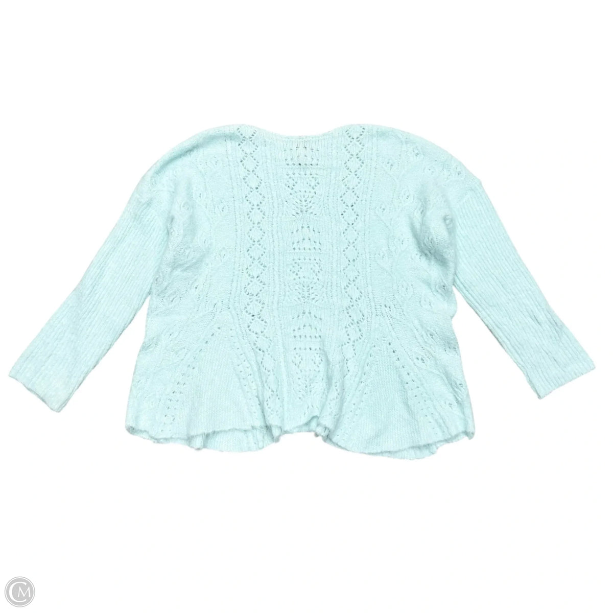 Sweater By Anthropologie In Aqua, Size: 3x