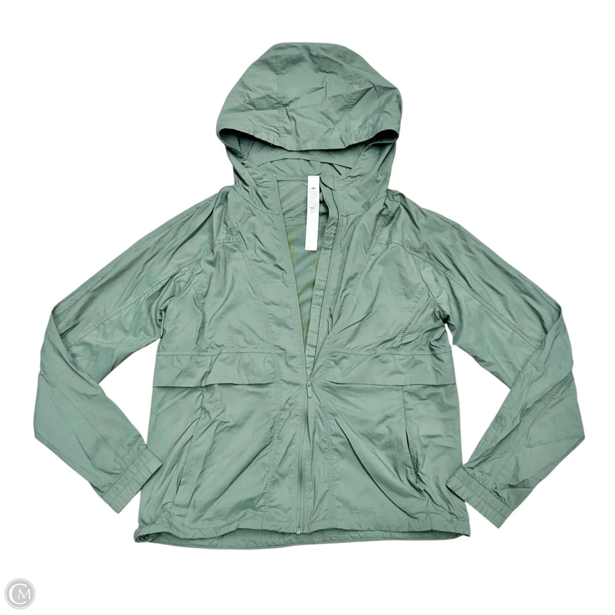 Athletic Jacket By Lululemon In Green, Size: S