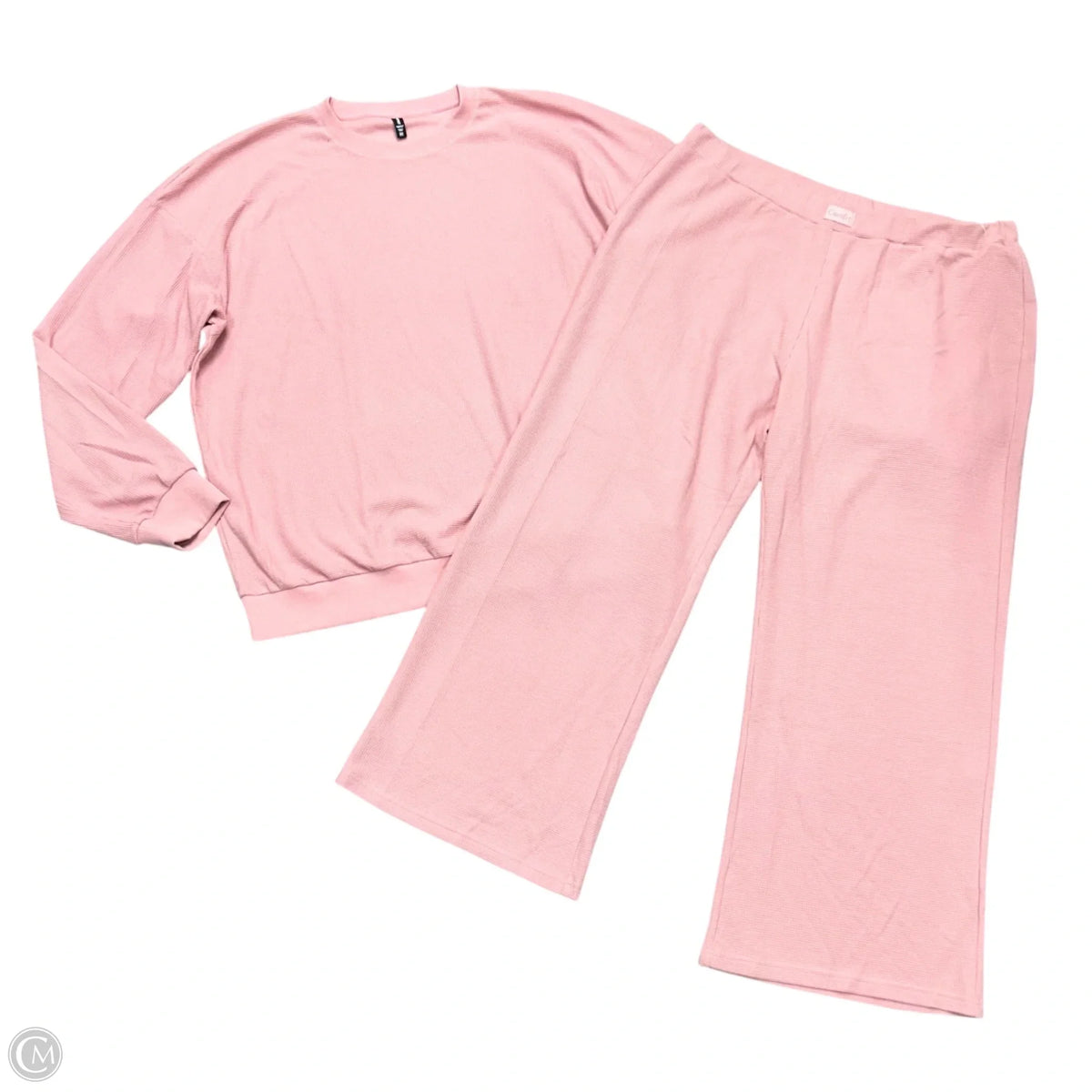 Pants Set 2pc By Comfrt In Pink, Size: 3x