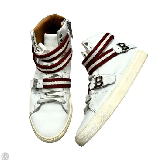 Shoes Sneakers By Bally In Red & White, Size: 7.5