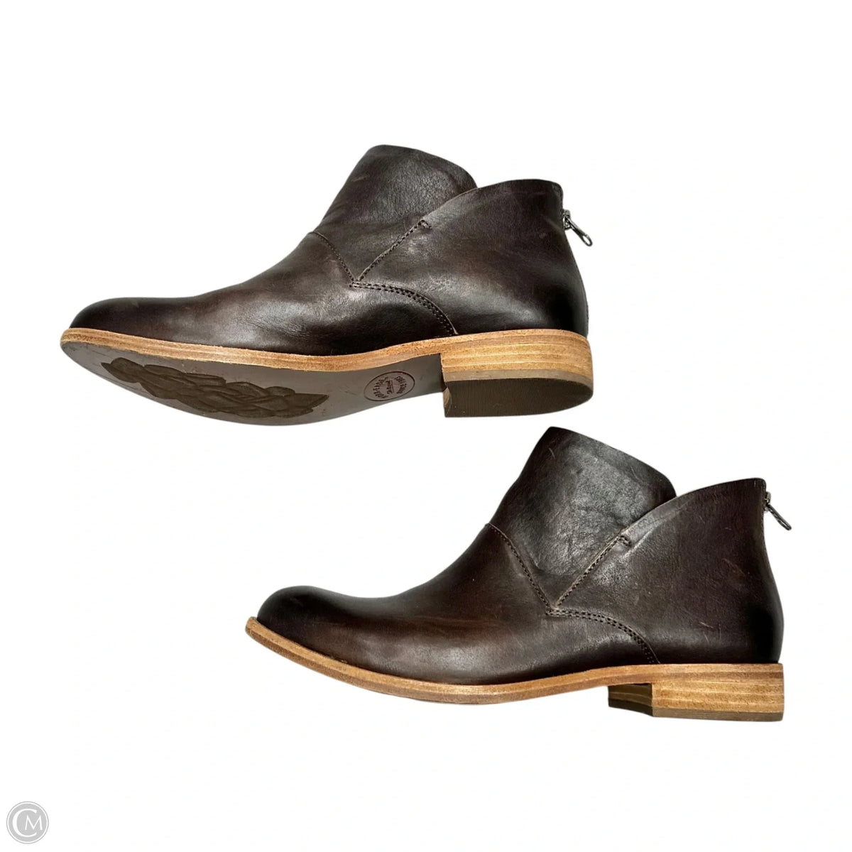 Boots Ankle Flats By Kork Ease In Brown, Size: 9.5