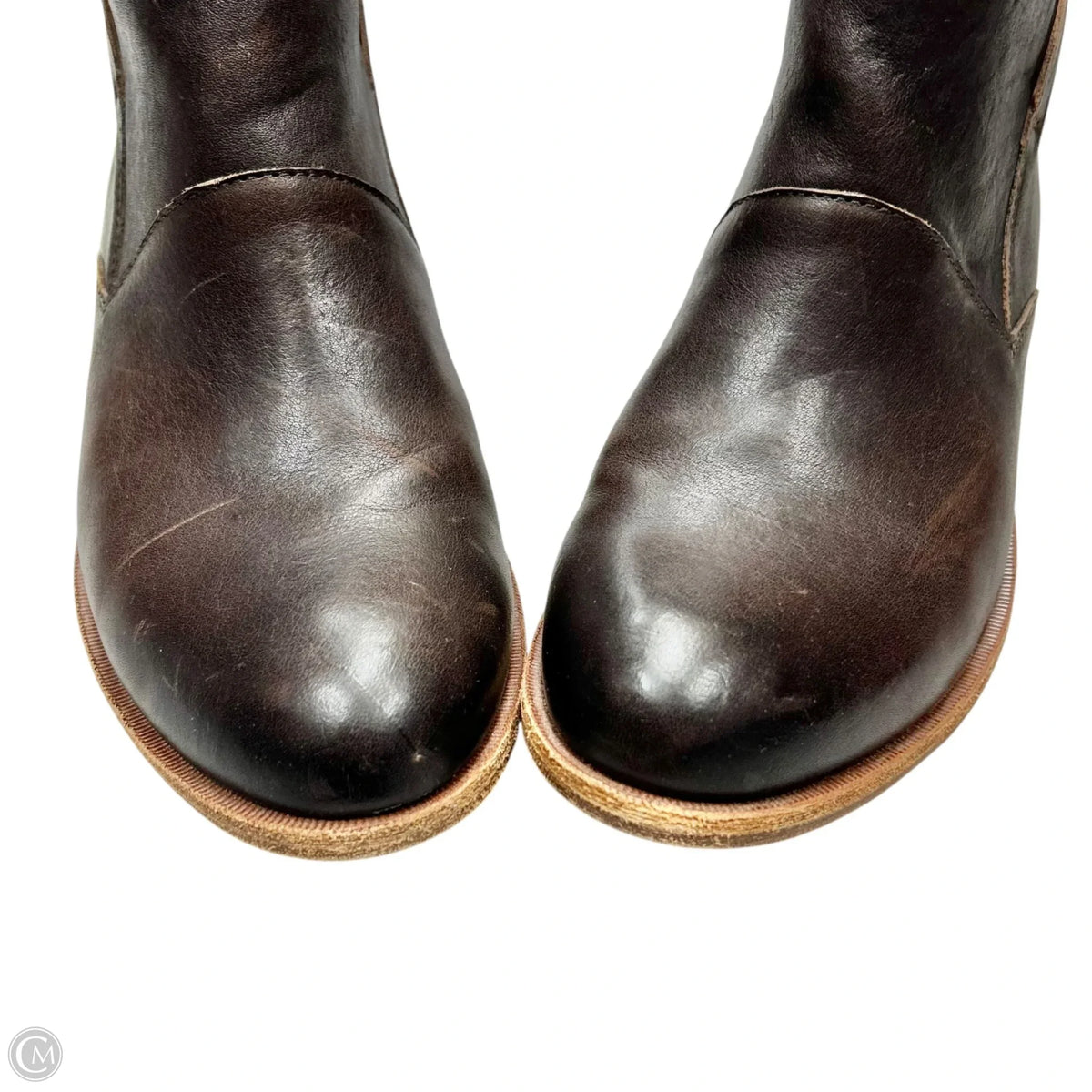 Boots Ankle Flats By Kork Ease In Brown, Size: 9.5