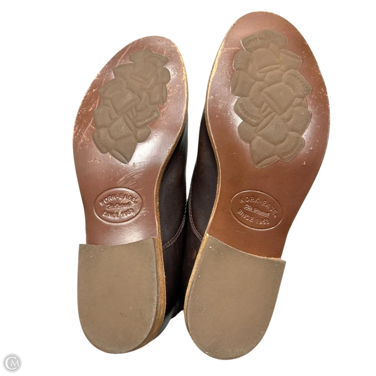 Boots Ankle Flats By Kork Ease In Brown, Size: 9.5