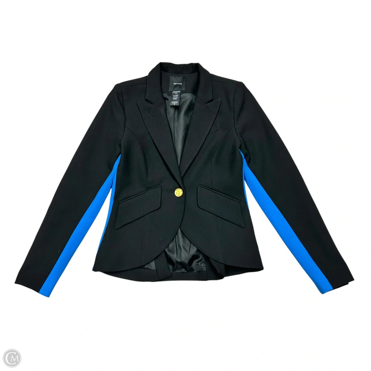 Blazer By Smythe In Black & Blue, Size: S