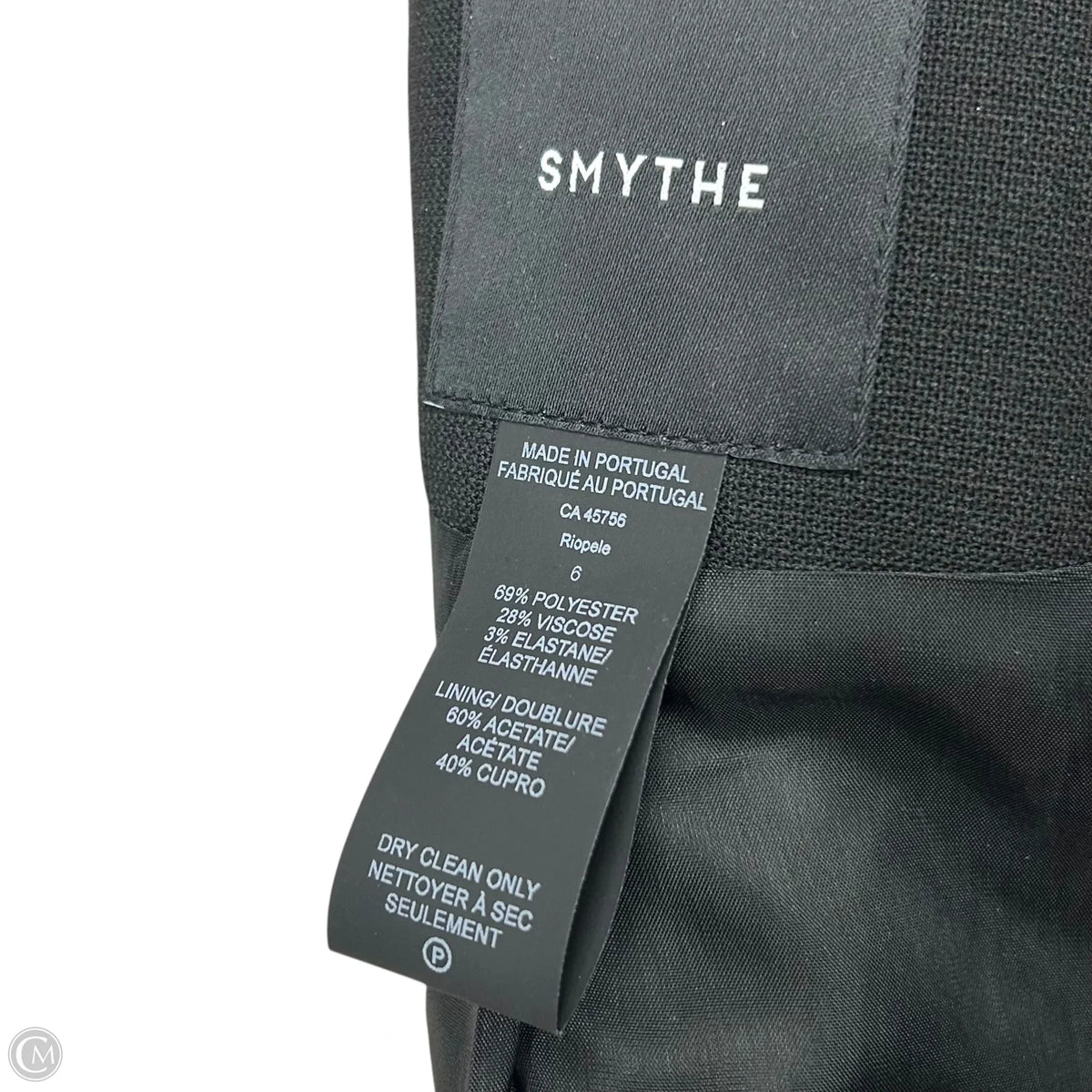 Blazer By Smythe In Black & Blue, Size: S