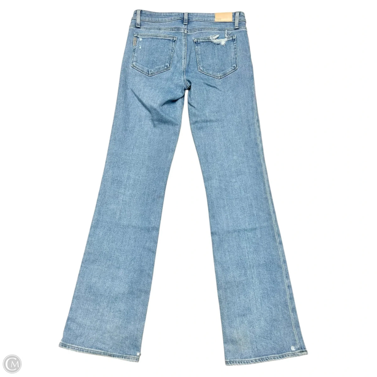 Jeans Boot Cut By Paige In Blue Denim, Size: 4