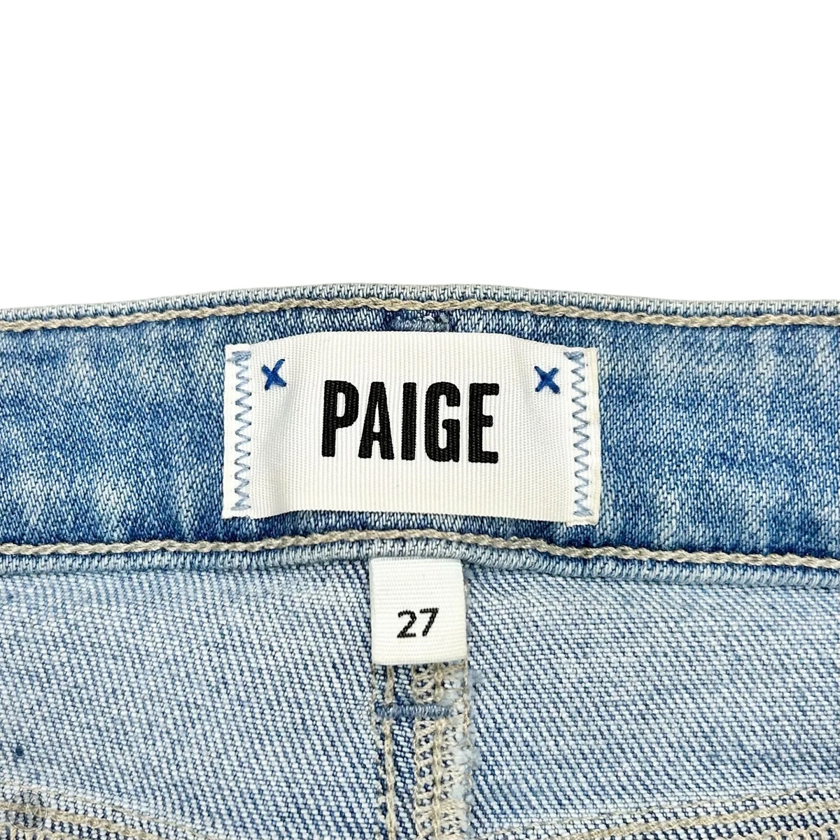 Jeans Boot Cut By Paige In Blue Denim, Size: 4