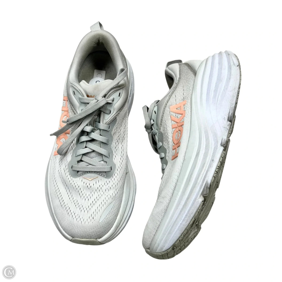 Shoes Athletic By Hoka In Grey, Size: 8