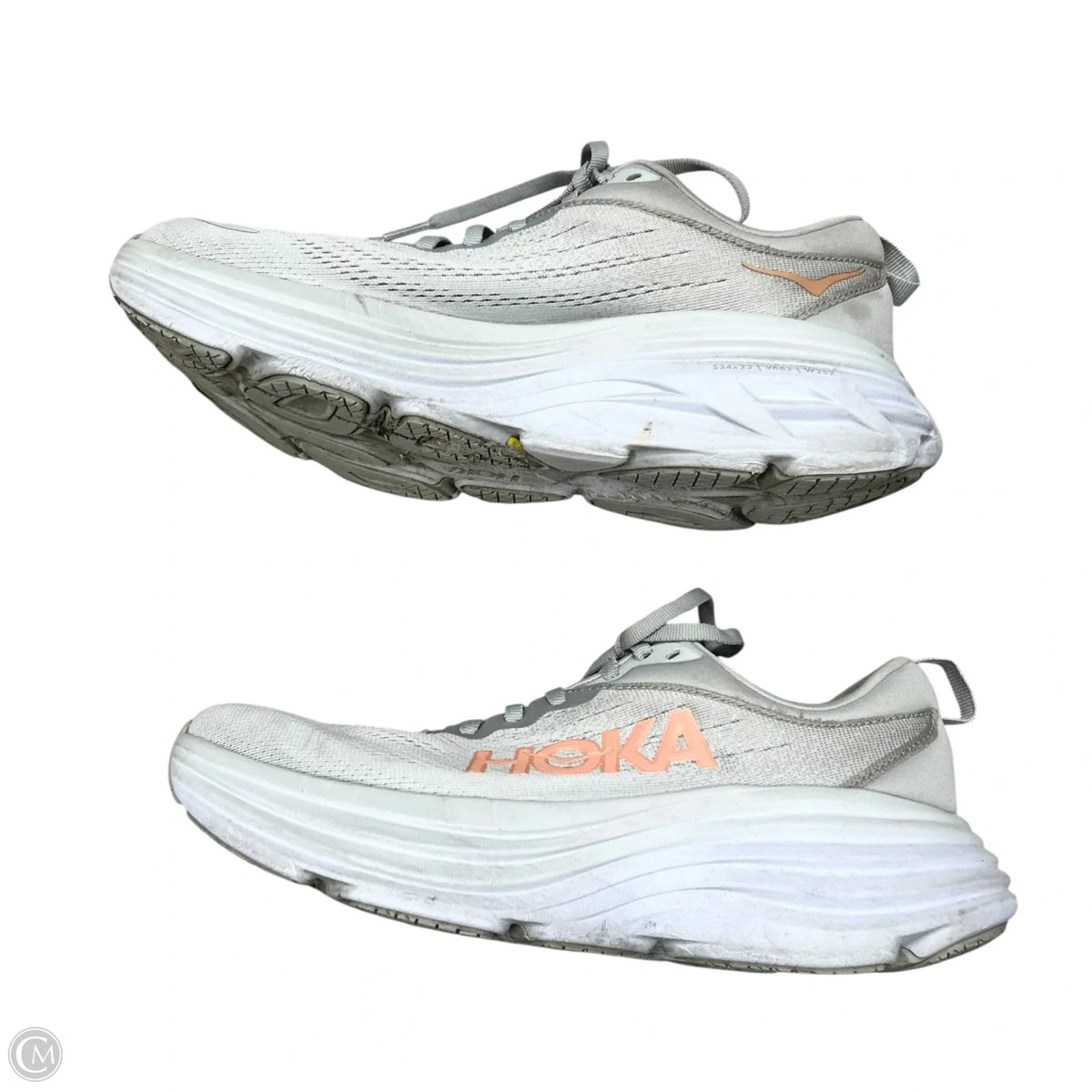 Shoes Athletic By Hoka In Grey, Size: 8