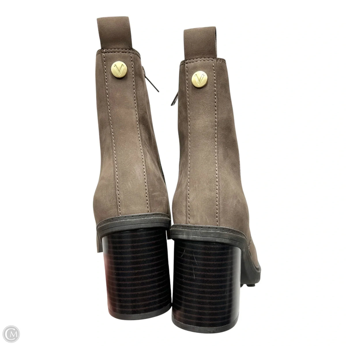 Boots Ankle Heels By Vionic In Brown, Size: 8