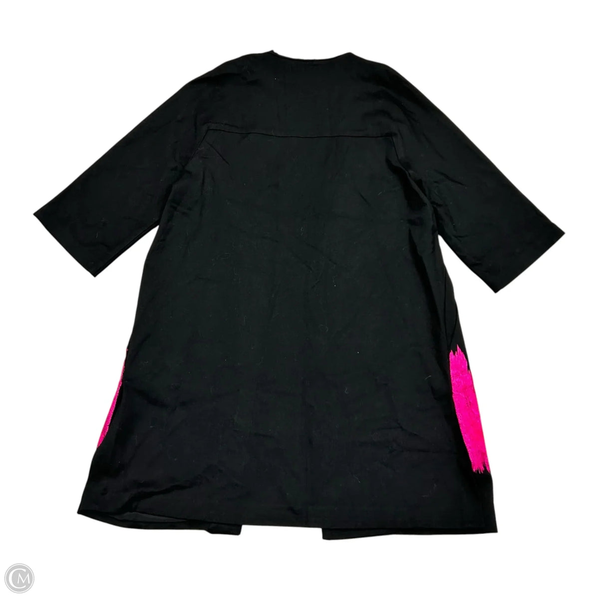 Jacket Other By Josie Natori In Black & Pink, Size: L