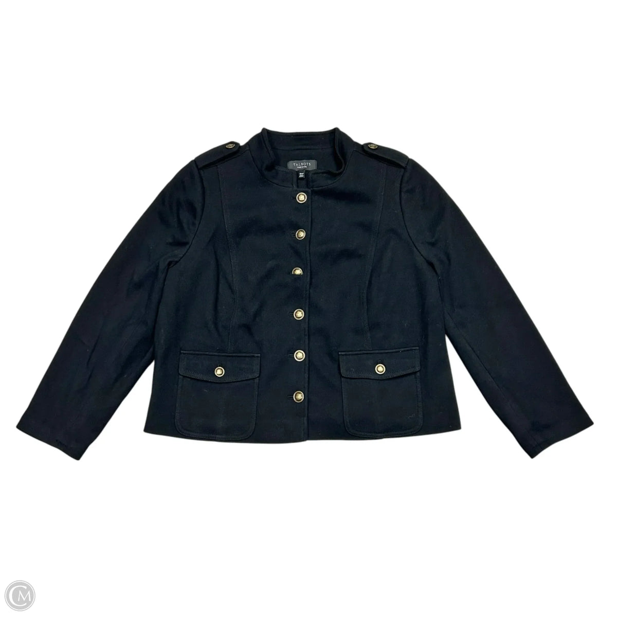 Blazer By Talbots In Black & Gold, Size: Xlp