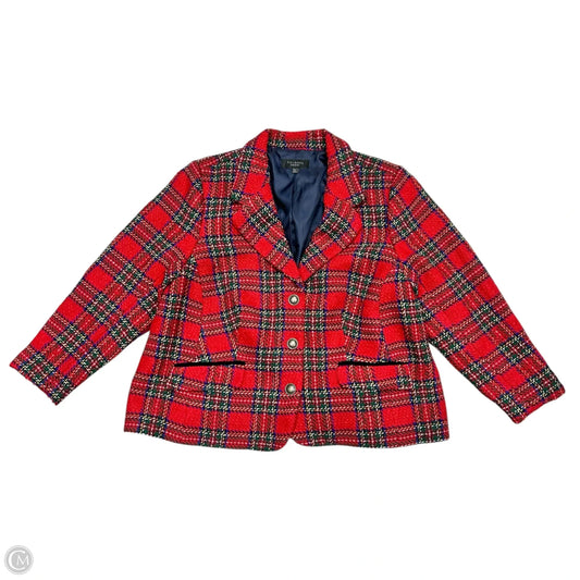 Blazer By Talbots In Blue & Red, Size: 1xp