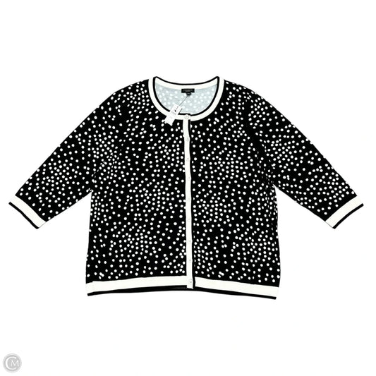 Cardigan By Talbots In Black & White, Size: 2xp