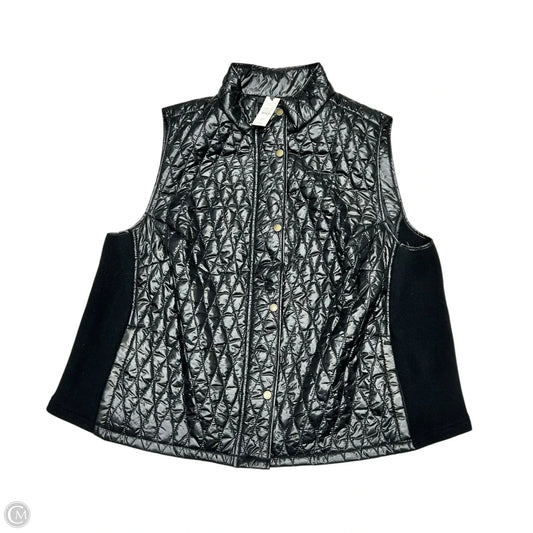 Vest Puffer & Quilted By Talbots In Black, Size: 2xp