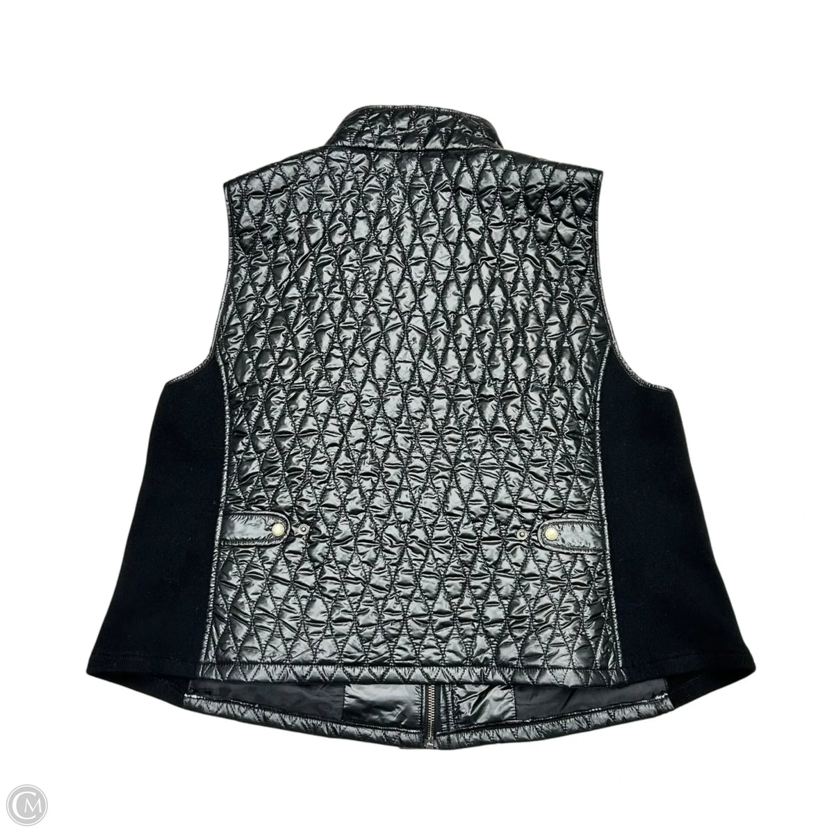 Vest Puffer & Quilted By Talbots In Black, Size: 2xp