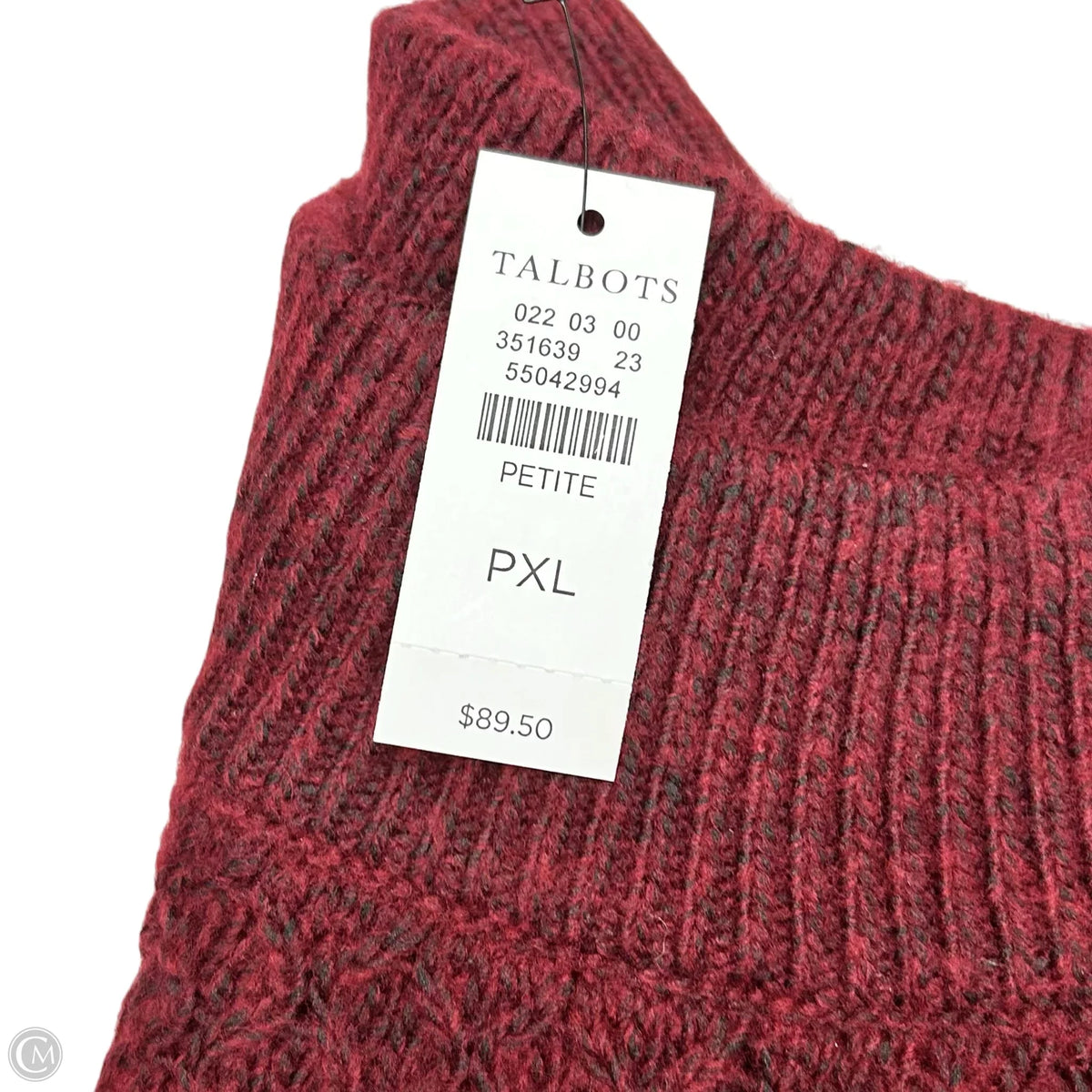 Sweater By Talbots In Maroon, Size: Xlp