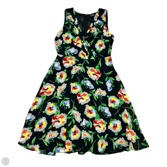 Dress Party Midi By Lauren By Ralph Lauren In Multi-colored, Size: Xl