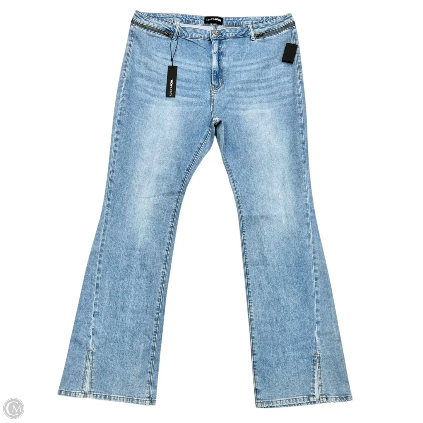 Jeans Boot Cut By Fashion Nova In Blue Denim, Size: 22