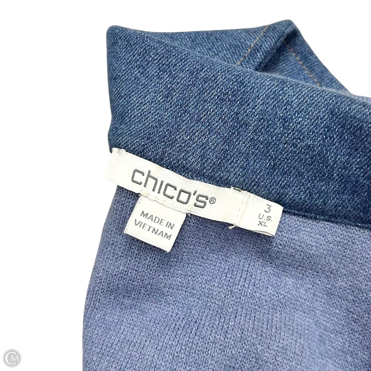 Blazer By Chicos In Blue, Size: Xl