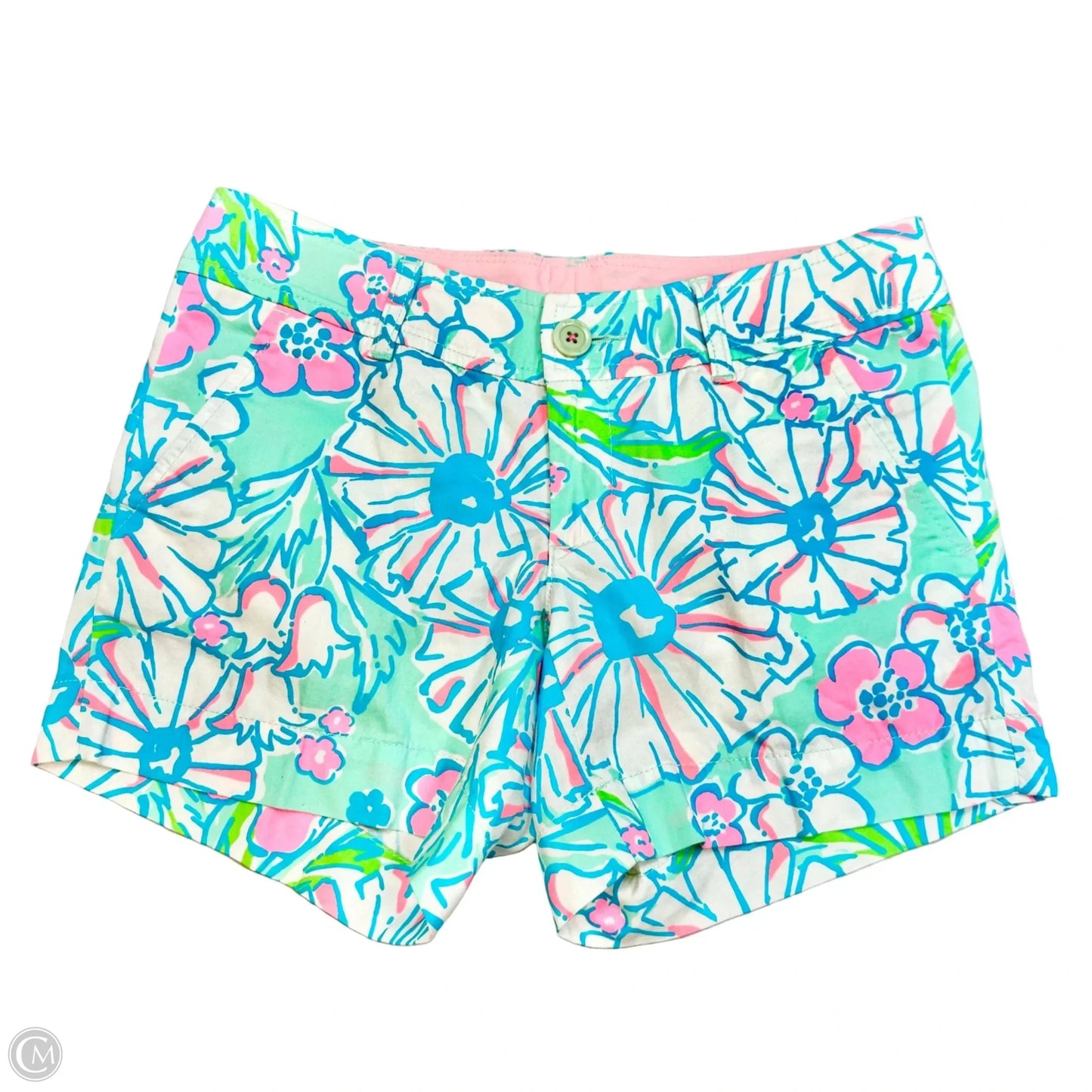 Shorts Designer By Lilly Pulitzer In Blue White, Size: 0