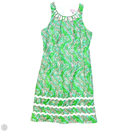Dress Designer By Lilly Pulitzer In Green White, Size: Xs