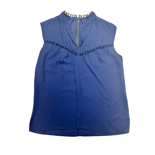 Navy Top Sleeveless Designer By Derek Lam, Size: S