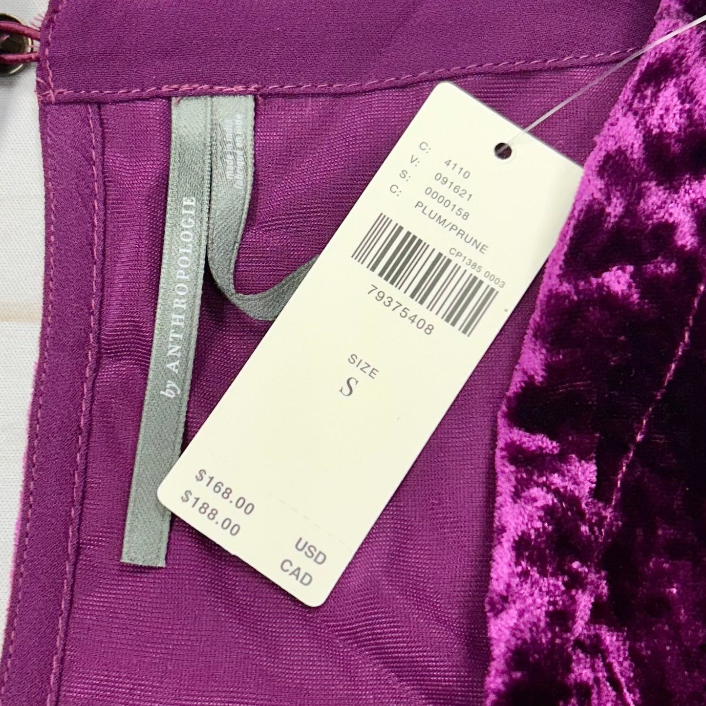 Top Long Sleeve By Anthropologie In Purple, Size: S