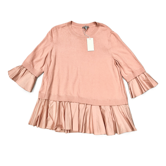 Top 3/4 Sleeve By Cos In Pink, Size: M