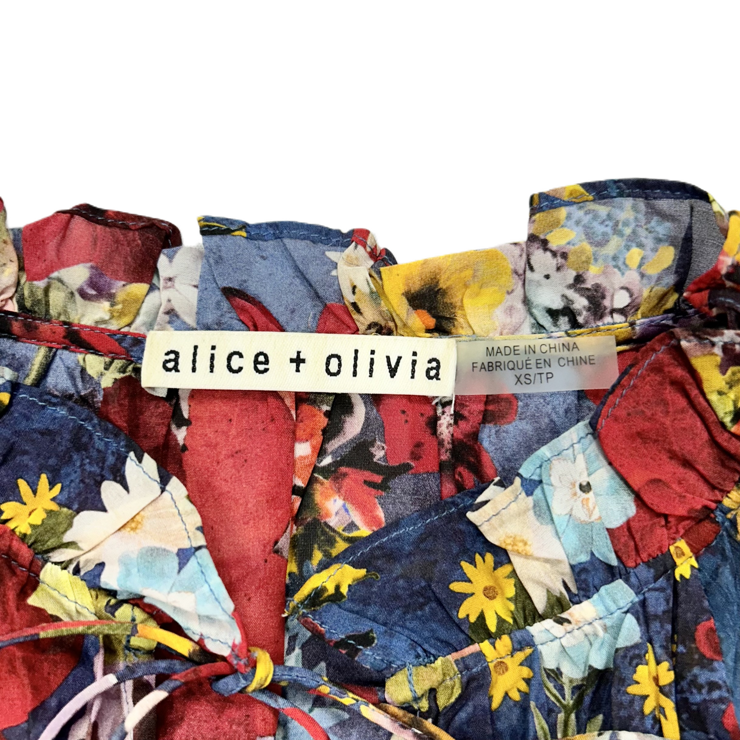 Floral Print Blouse Designer By Alice + Olivia, Size: Xs