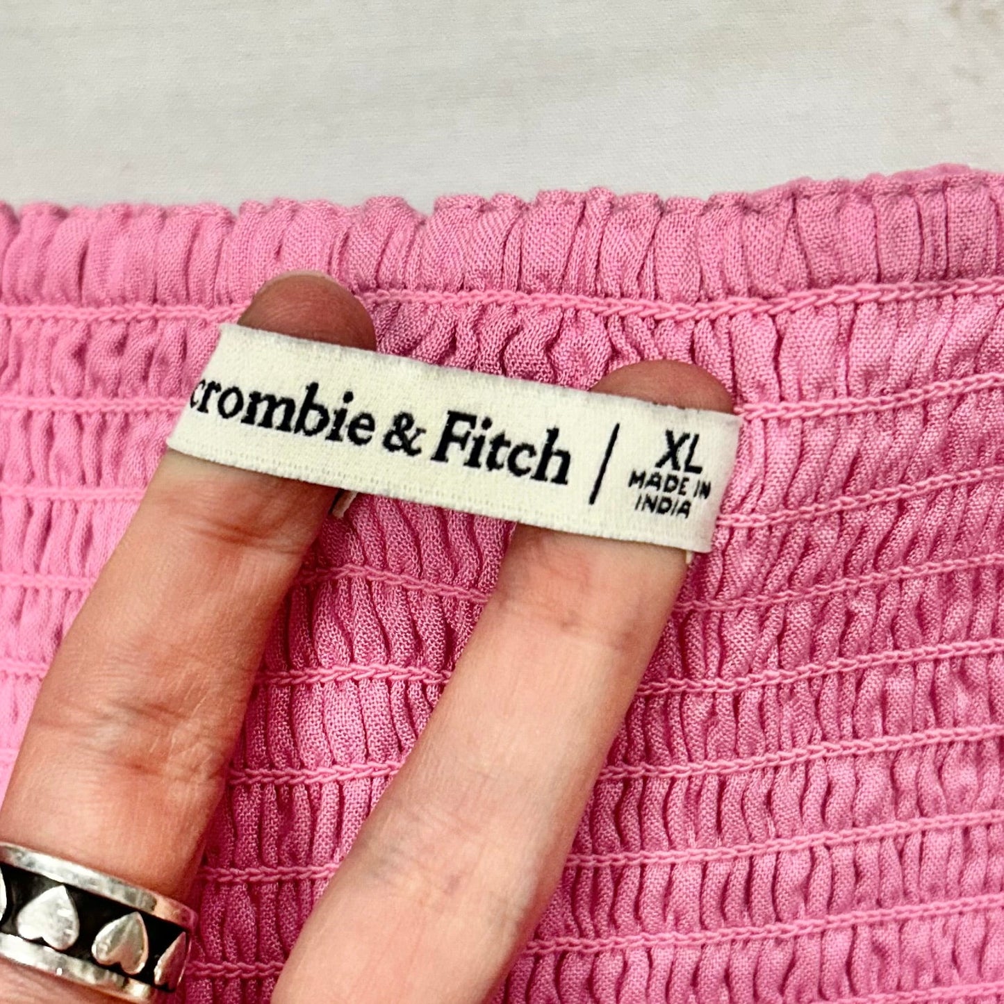 Pink Top Long Sleeve By Abercrombie And Fitch, Size: Xl