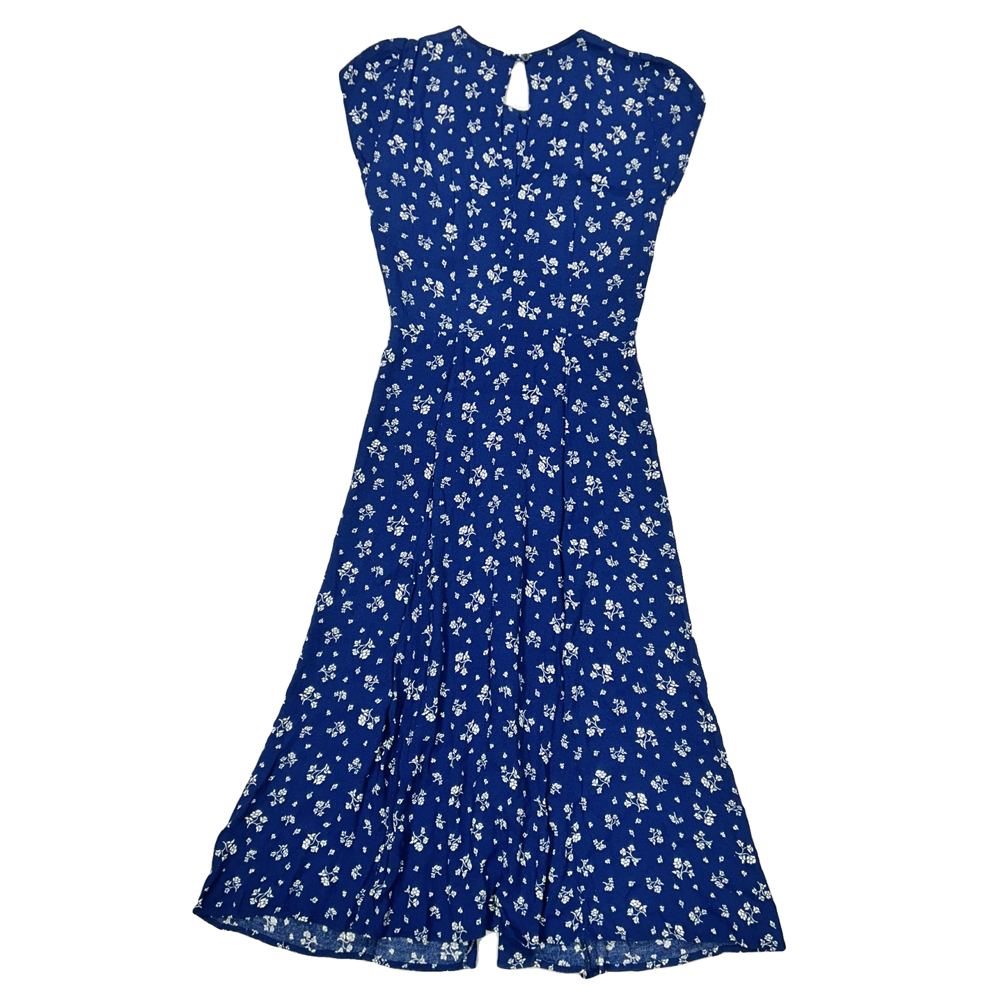 Dress Casual Midi By Reformation In Blue & White, Size: S