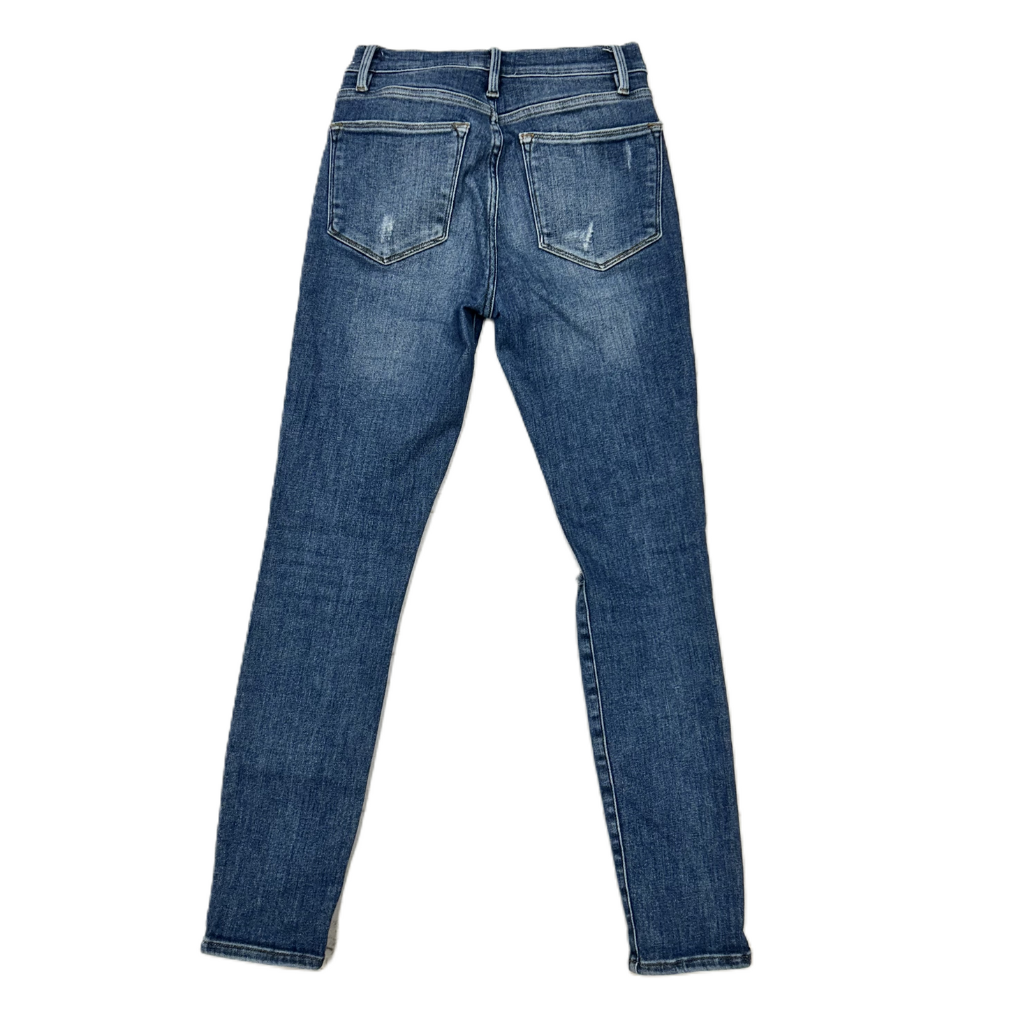 Jeans Skinny By Frame In Blue Denim, Size: 2