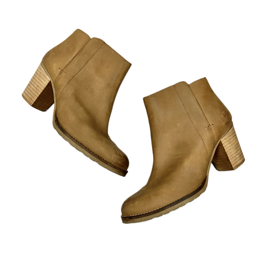 Boots Ankle Heels By Kurt Geiger London In Tan, Size: 10