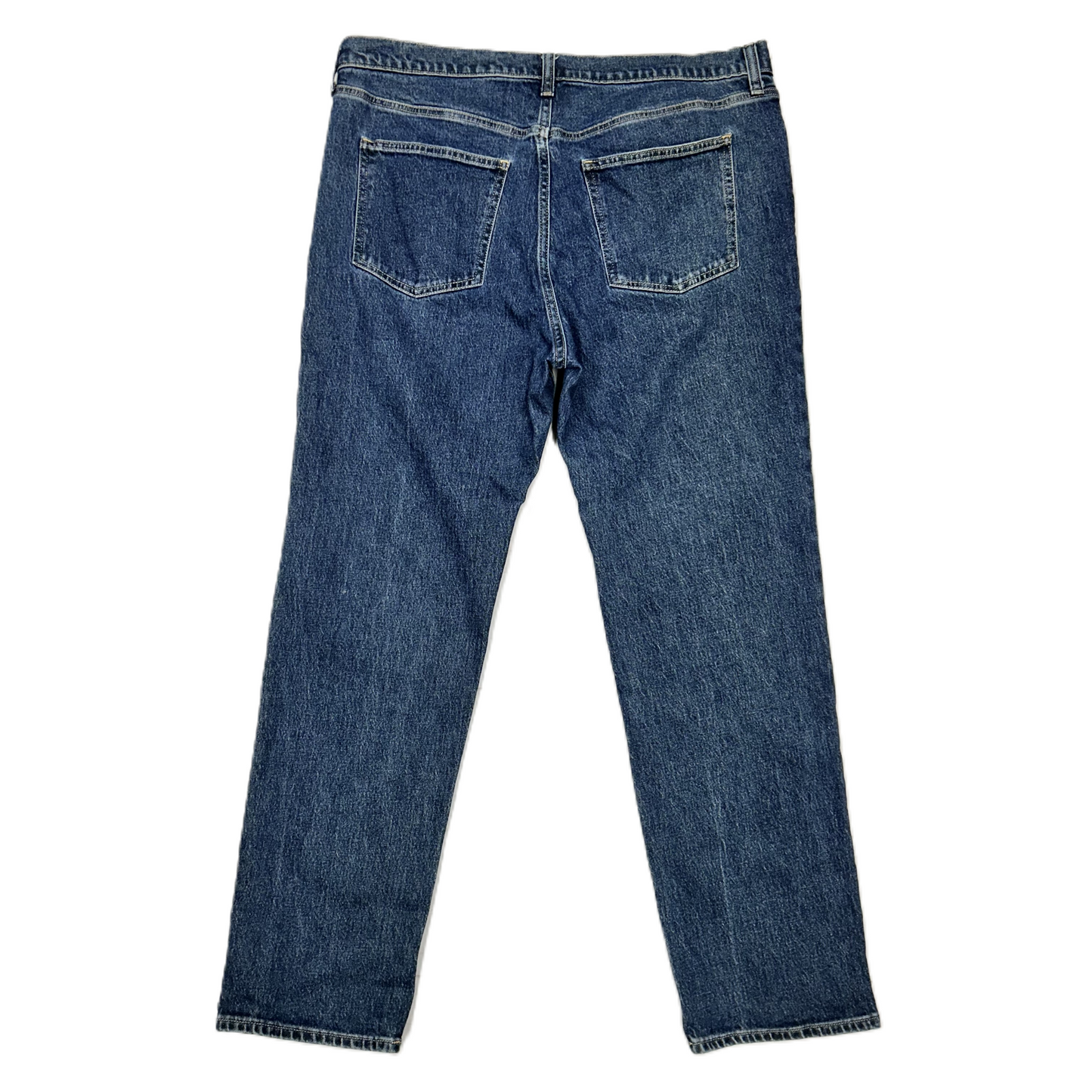 Jeans Straight By Gap In Blue Denim, Size: 18