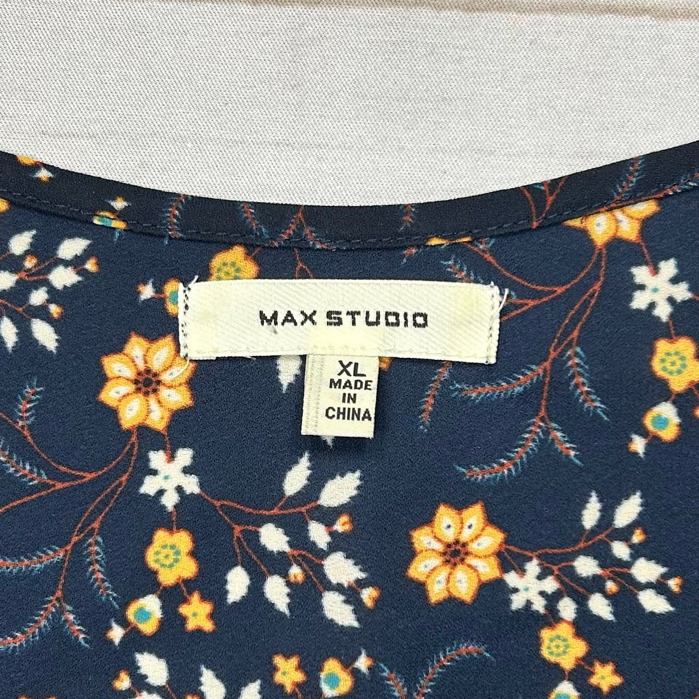 Dress Casual Midi By Max Studio In Floral Print, Size: Xl