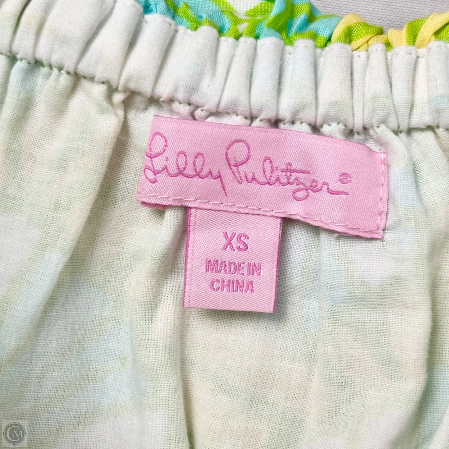 Dress Designer By Lilly Pulitzer In Green & Yellow, Size: Xs