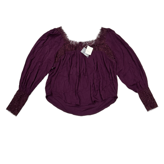 Top Long Sleeve By Free People In Purple, Size: Xs