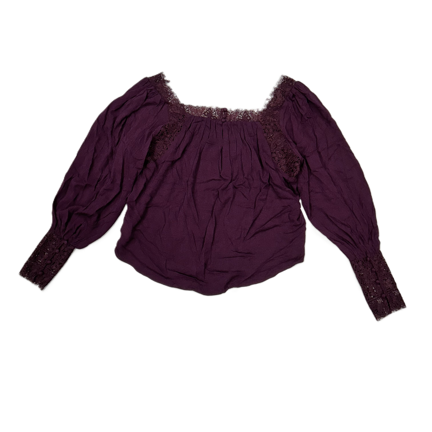 Top Long Sleeve By Free People In Purple, Size: Xs