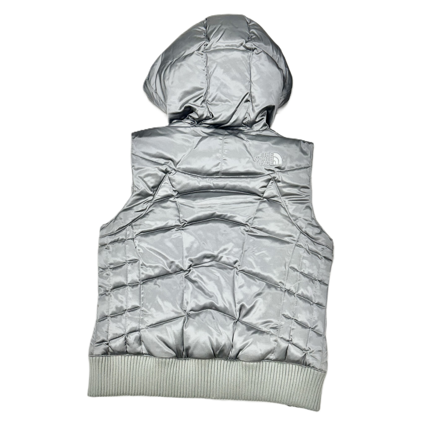 Vest Puffer & Quilted By The North Face In Silver, Size: S