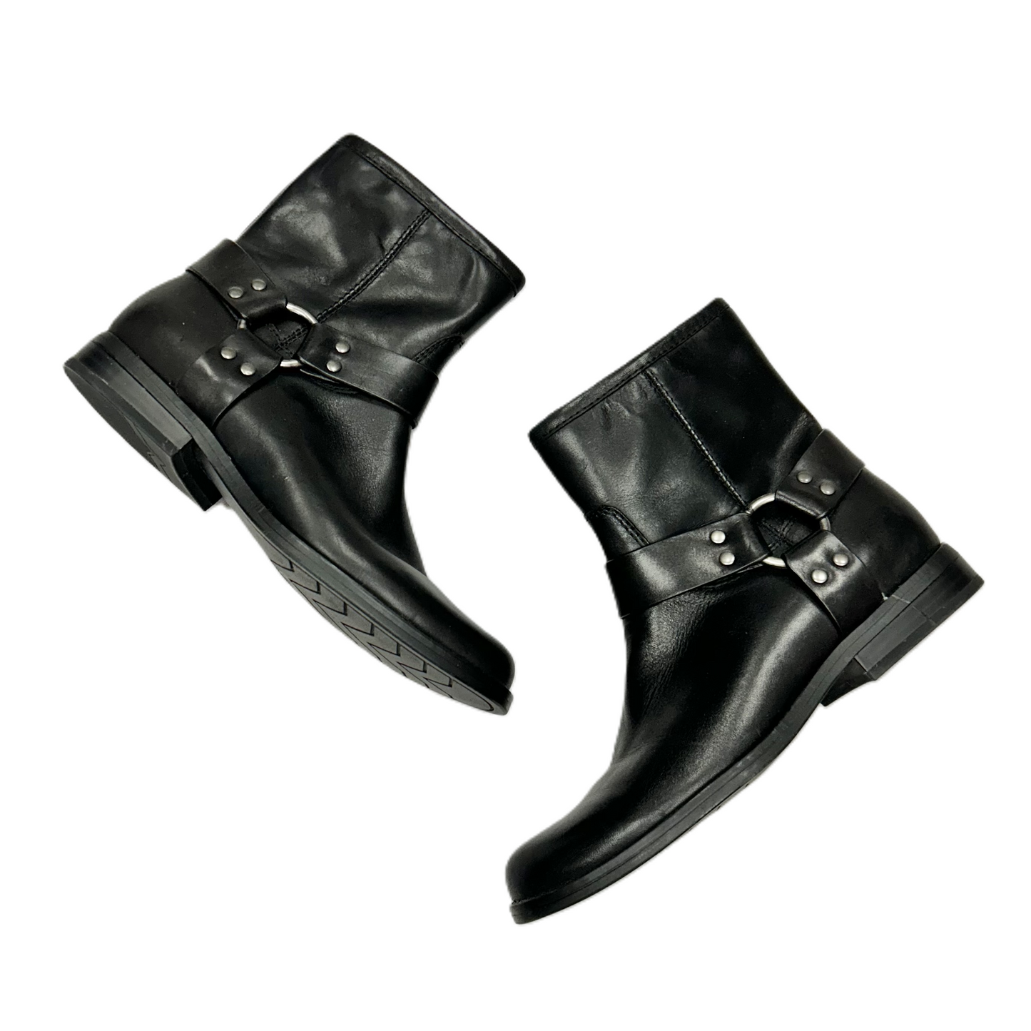 Boots Leather By House Of Harlow In Black & Silver, Size: 7