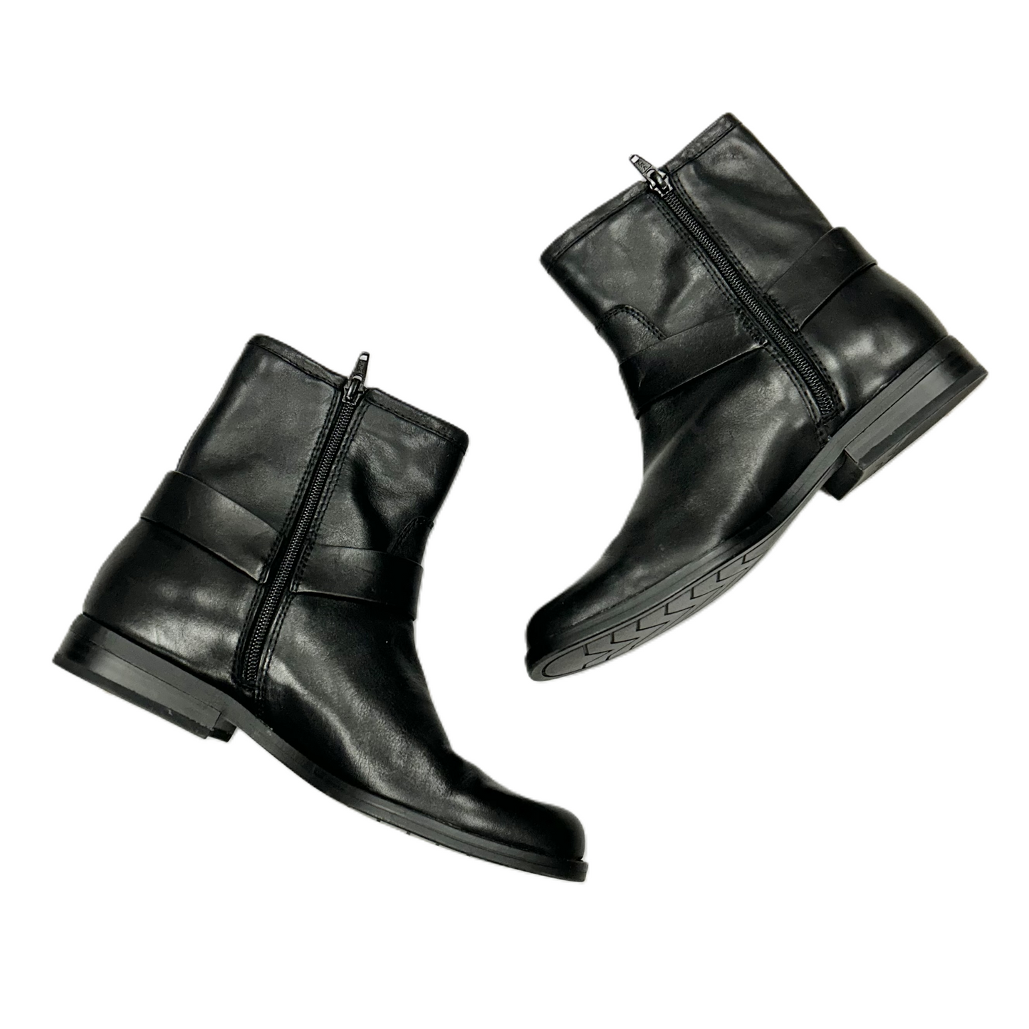 Boots Leather By House Of Harlow In Black & Silver, Size: 7